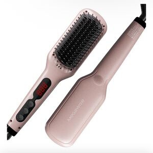 Megawise Hair Straightening Brush in Pink